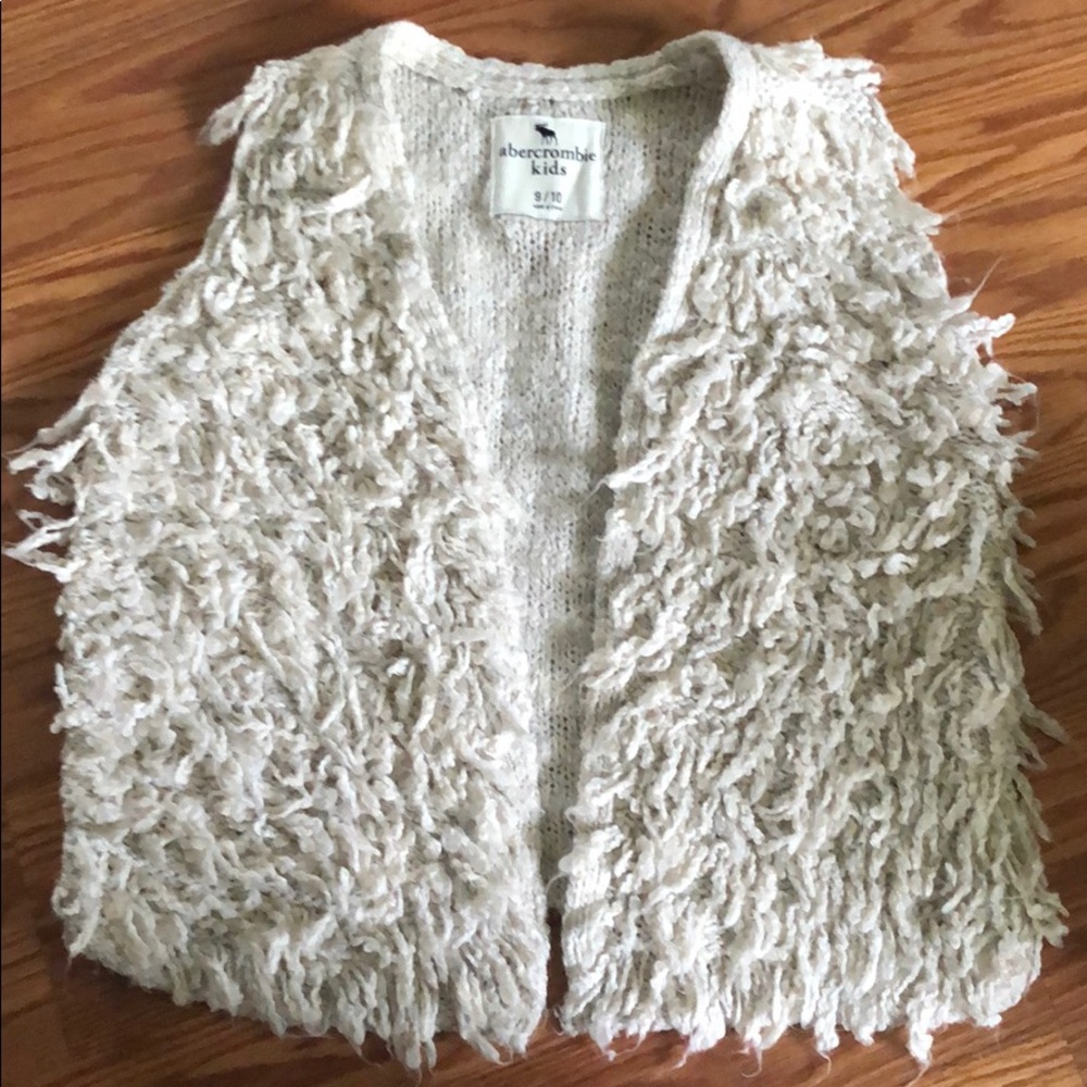 Abercrombie vintage fringe vest girls 9/10